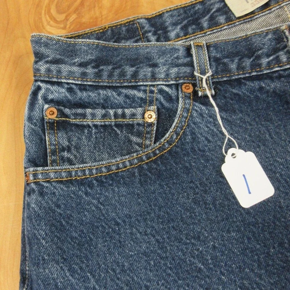 LEVI'S 550 Relaxed Fit VINTAGE Jeans Mens Sz 36x36 Slightly Baggy Y2K Blue Denim